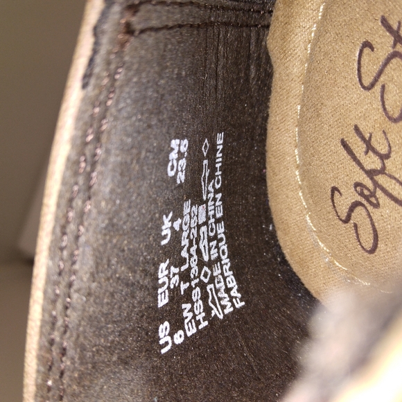 NWOT Softstyles 'Jaylene' Oxford style loafer in Walnut faux nubuck Size 6 - Picture 8 of 12